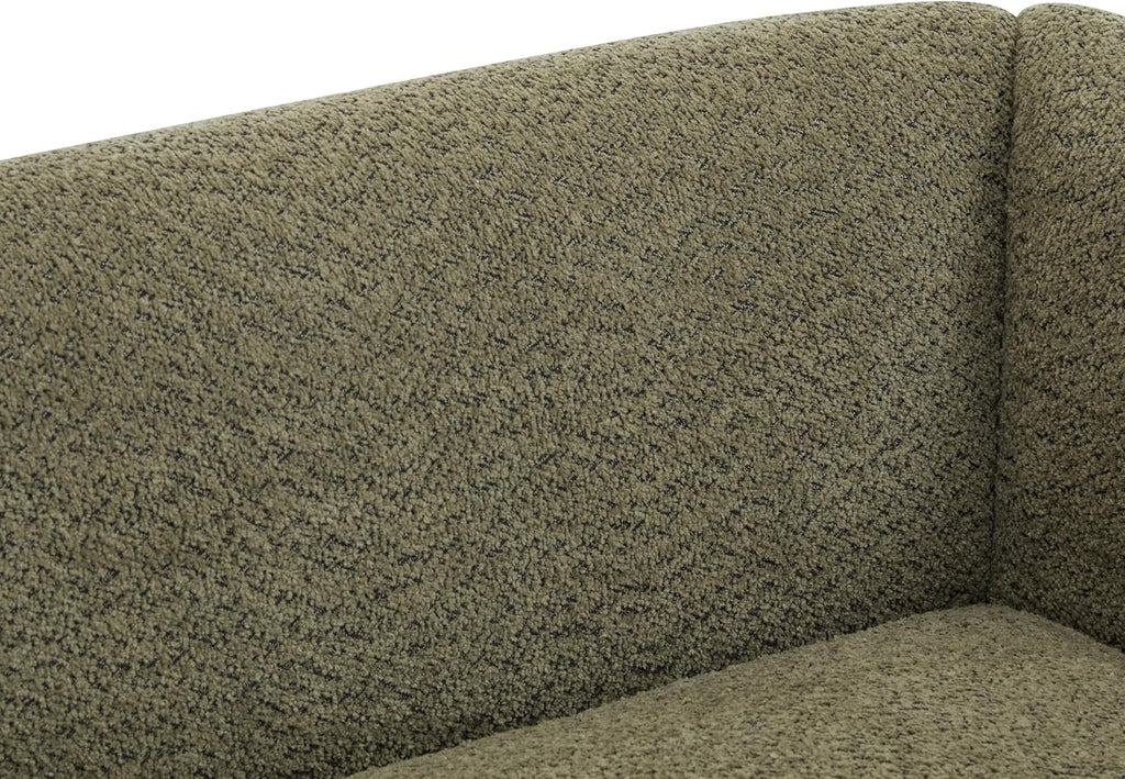 Christopher Knight Home Almab 82 Inches Sofa Couch, Cozy Boucle Upholstered 3-Seater Sofa, Wood Frame Couch, Comfy Couches for Living Room and Office, Modern Soft Plush Sofa, Olive Green