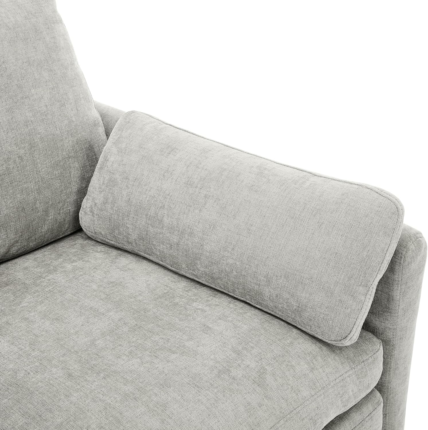 Harper & Bright Designs 3-Piece Chenille Fabric Upholstered Sofa Set with Oversized Comfy Cloud 3-Seater Couch, Loveseat Sofa and Armchair, Double Plush Cushion for Living Room