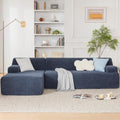 Huatean Home 107' Chenille Modular Sectional Sofa, L-Shape Couches for Living Room, Modern Sofa Couch for Living Room, High Density Sponges Cloud Couch Sectional, Blue
