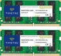 Timetec Elite 32GB KIT (2x16GB) DDR4 2400MHz (PC4-2400T) PC4-19200 SODIMM Laptop RAM – 260-Pin 1.2V CL17 Non-ECC Unbuffered Memory Module for Laptop, Notebook, Mini PC, All-in-One