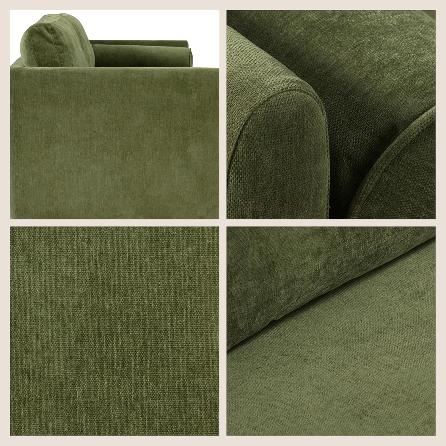 Poly & BARK Fano 99' Sofa with Wide Seating Profile, Clean Tailored Upholstery, and Modern Linear Design for Open Living Rooms