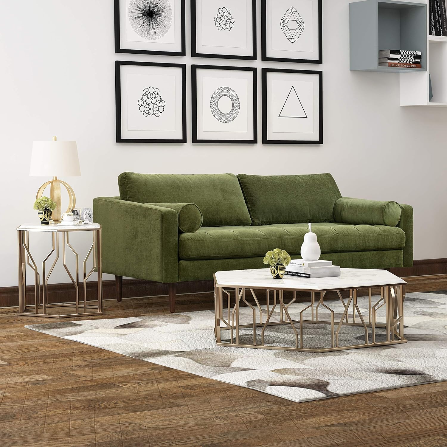 Poly & BARK Napa 88.5' Sofa with Deep Seating, Tailored Upholstered Finish, Clean Modern Lines, and Balanced Proportions for Comfortable and Refined Living Spaces
