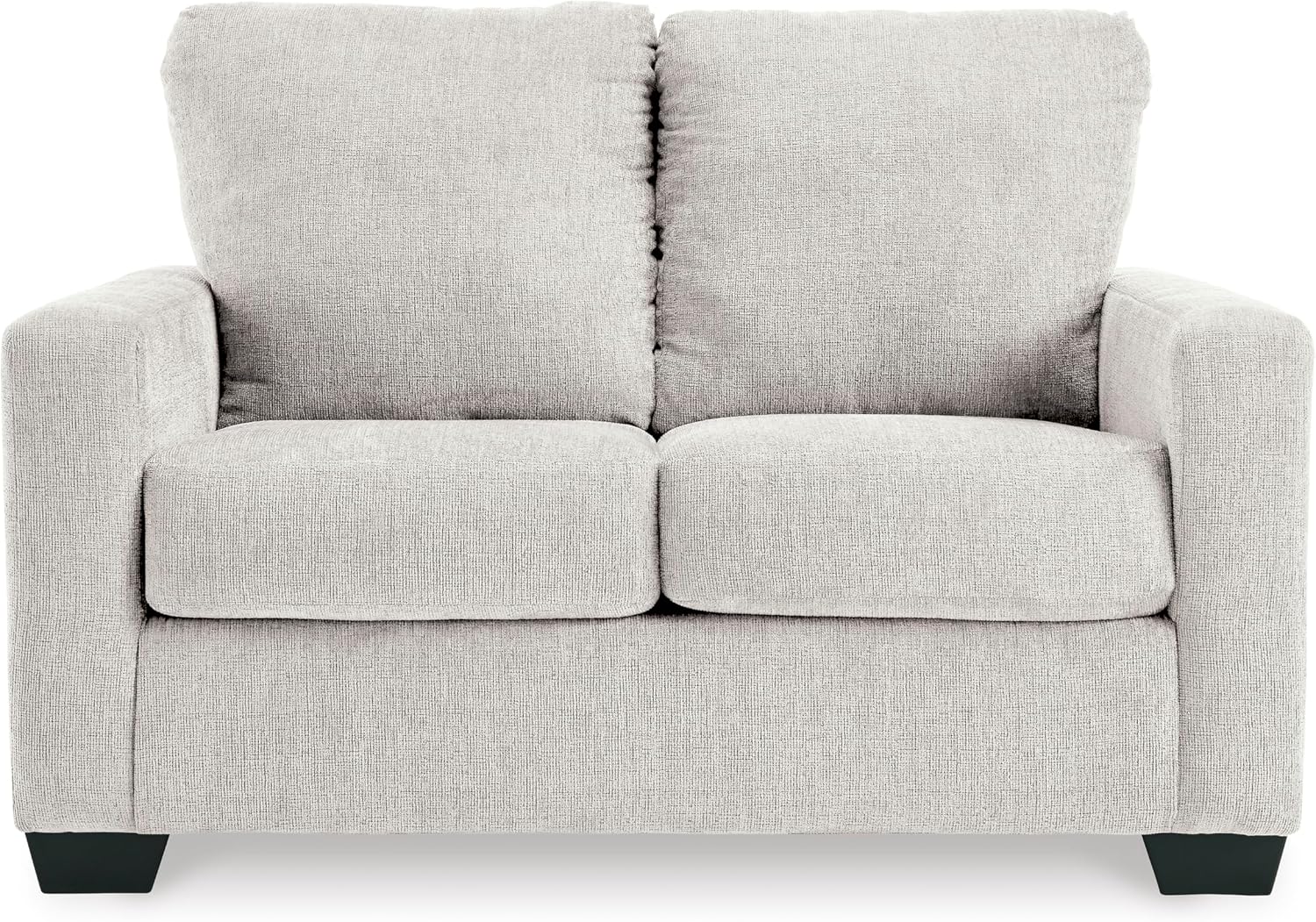 Signature Design by Ashley Rannis Coastal 2-in-1 Sofa Sleeper with Folding Gel Memory Foam Mattress, Twin, White