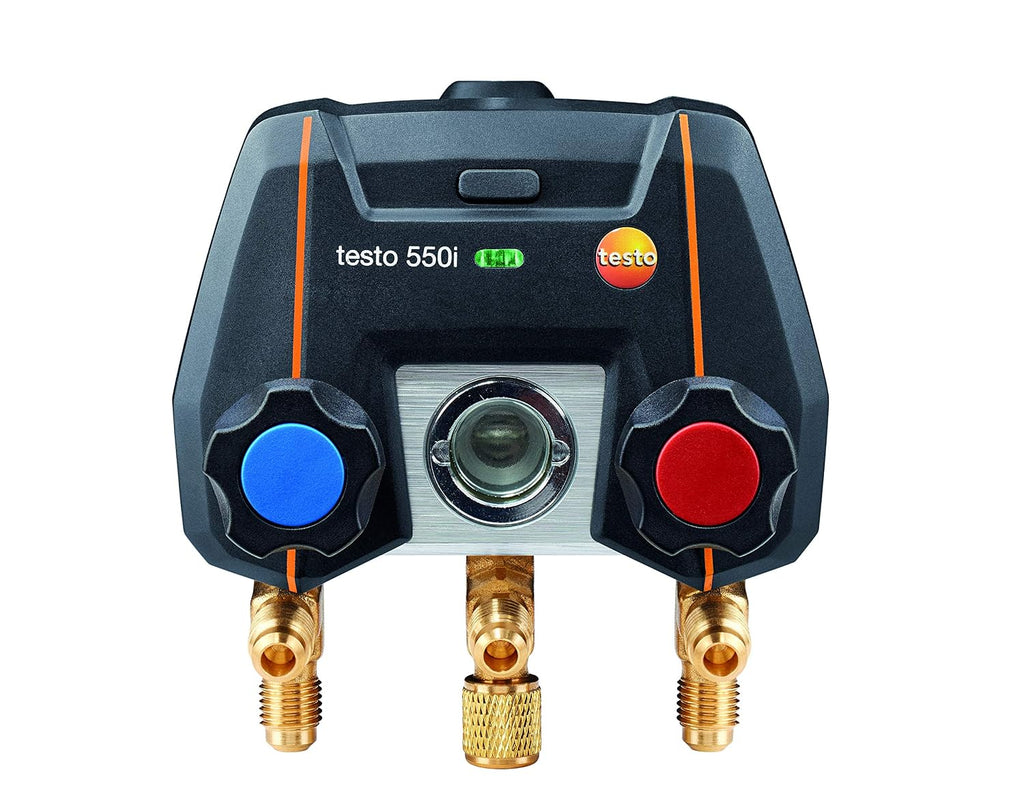 Testo 550i I App Operated Digital Manifold for air Conditioning, Refrigeration Systems and Heat Pumps – with Bluetooth
