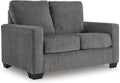 Signature Design by Ashley Rannis Casual 2-in-1 Sofa Sleeper with Folding Gel Memory Foam Mattress, Twin, Gray