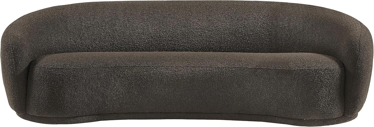 Meridian Furniture 693Brown-S Hyde Collection Modern | Contemporary Boucle Fabric Upholstered Sofa, Brown, 89.5' W x 38' D x 28' H
