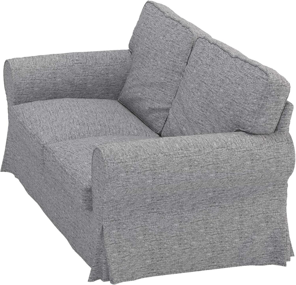 Custom Slipcover Replacement Polyester Flax Ektorp Loveseat Cover Replacement is Made Compatible for IKEA Ektorp Loveseat Sofa Slipcover(Polyester Flax Loveseat)