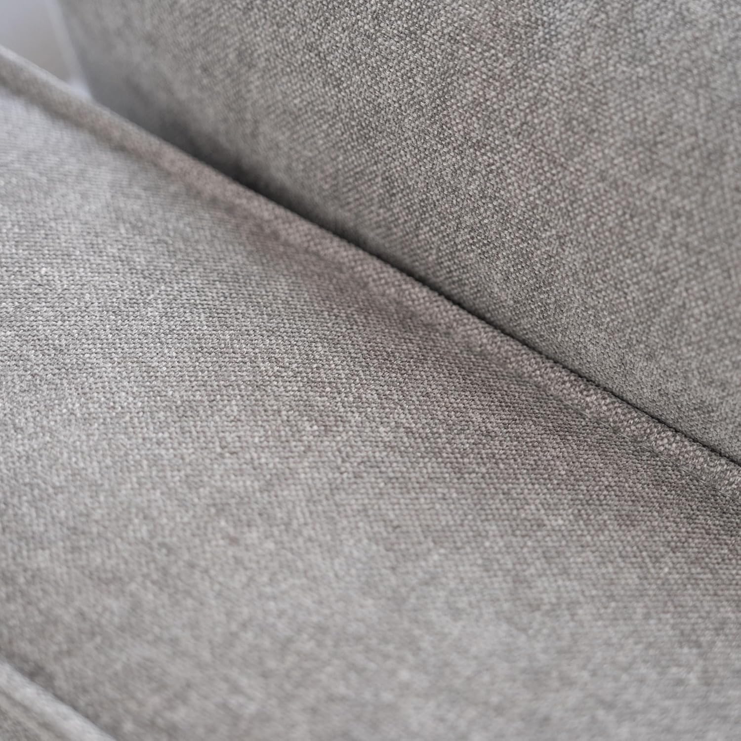 Acanva Luxury Modular Sectional Couch with Moveable Ottoman and Chaise, Modern Minimalist Style Sofa for Living Room, Apartments, U-Shape, Chenille Grey