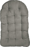 Trupedic Egg Chair Cushion, 44 x 27 x 4, Canvas Charcoal