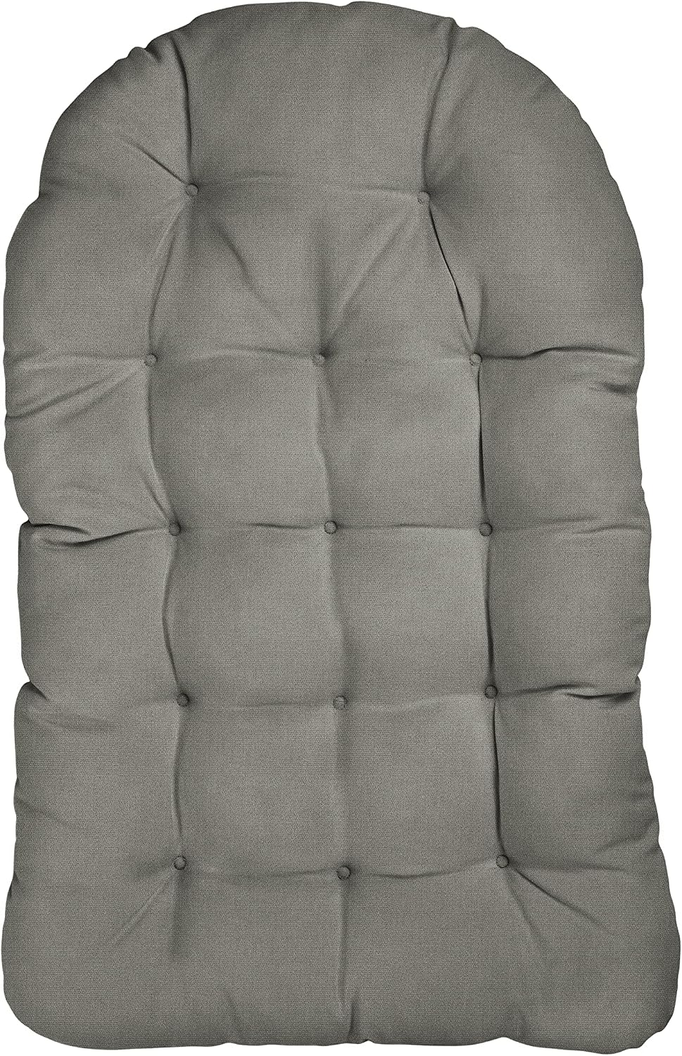 Trupedic Egg Chair Cushion, 44 x 27 x 4, Canvas Charcoal