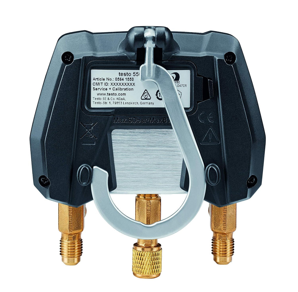 Testo 550i I App Operated Digital Manifold for air Conditioning, Refrigeration Systems and Heat Pumps – with Bluetooth