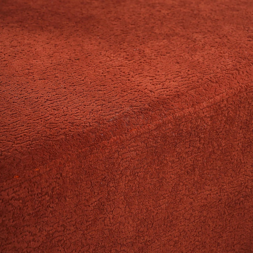 Christopher Knight Home Randa Upholstered Modern Sofa Couch, Boneless Cloud Sofa, Fully Assembled Long Sofa Chaise Lounge, Large Upholstered Couch, Orange