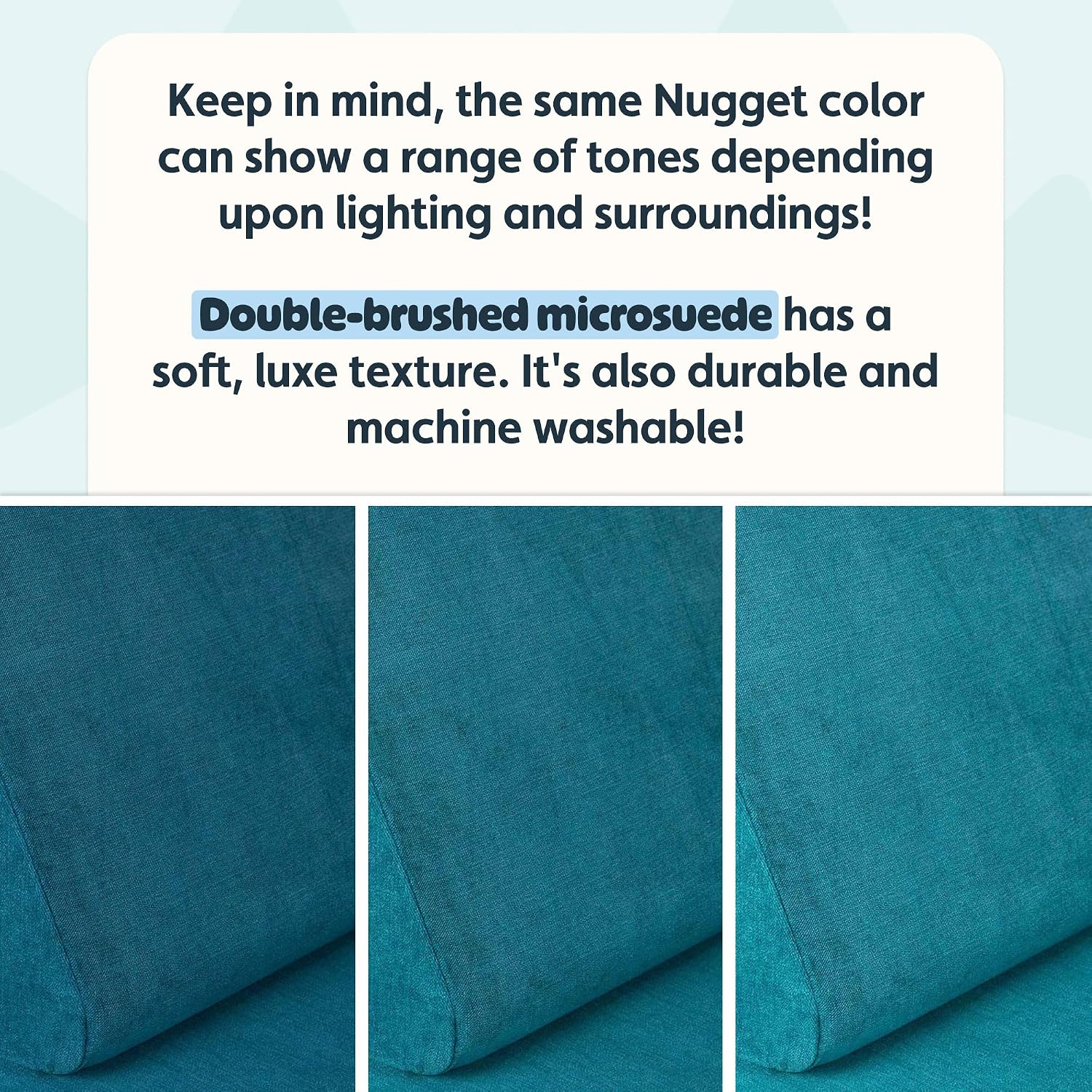 Nugget - The Original Play Couch for Kids - Modular Foam Children's Sofa for Playroom, Imagination, & Creative Open Ended Play - Washable & Convertible Playroom Furniture, Atlantis