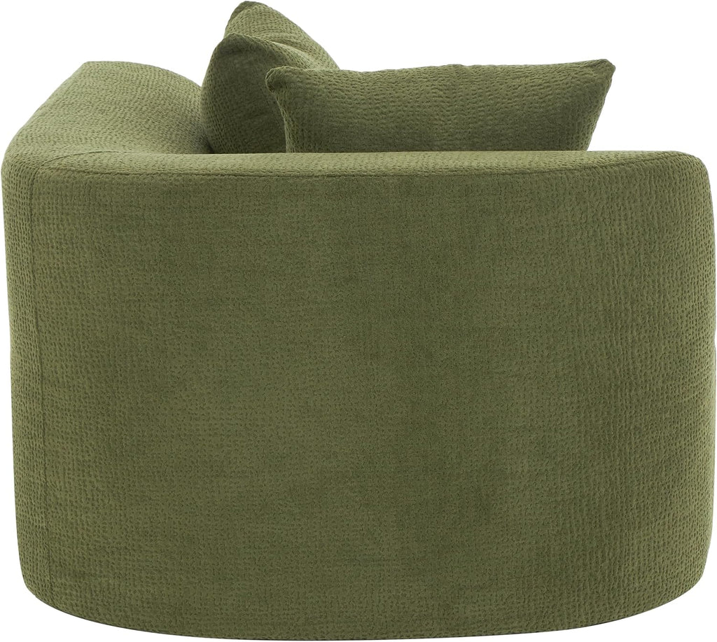 Christopher Knight Home Randa Modern Fabric Upholstered 5-Seater Sofa, Oversized Chair Cloud Couch, Fully Assembled Long Sofa Chaise Lounge, Fully Assembled, Olive Green