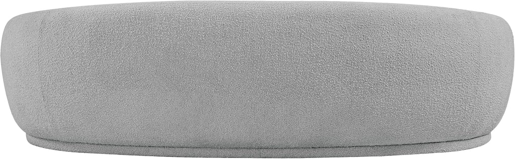 Meridian Furniture 693Grey-S Hyde Collection Modern | Contemporary Boucle Fabric Upholstered Sofa, Grey, 89.5' W x 38' D x 28' H