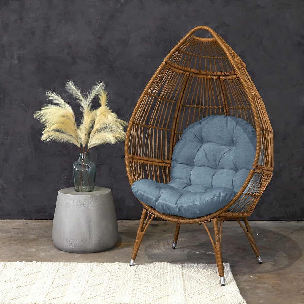 Trupedic Egg Chair Cushion, 44 x 27 x 4, Spectrum Denim
