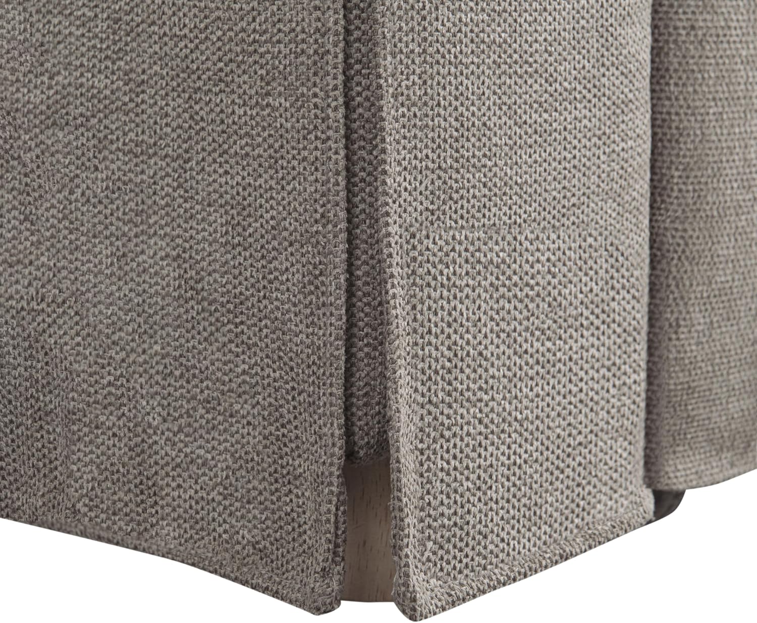 Serta Hawthorne 66.1' Slipcovered Convertible Sleeper Loveseat, Full Size, Dreamcoil Comfort, FingerGuard Pinch Point Protection, Polyester Tweed Fabric, Flax