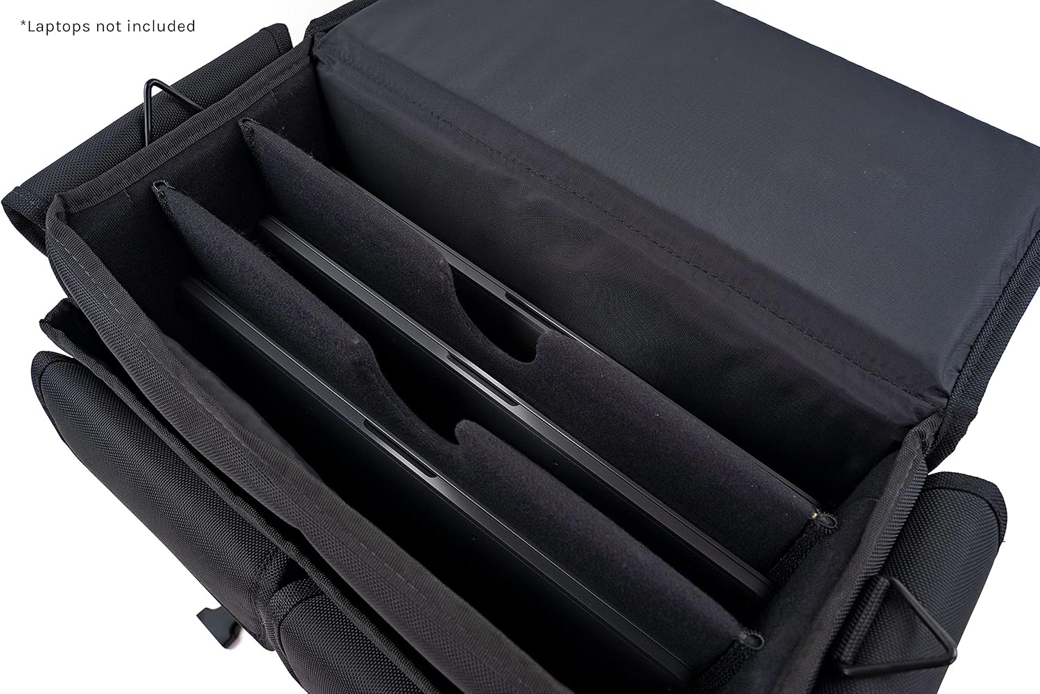 MCY MXLT-RB3 Laptop Storage Roller Bag Up To 3 Laptops for Schools Office Gaming Laptops - Black, 16x16x9 inches
