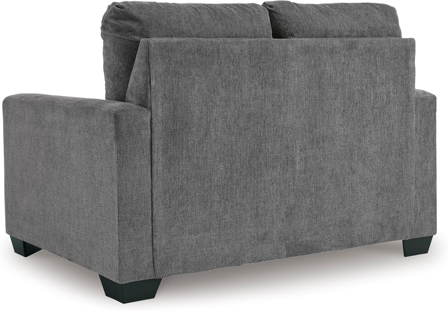 Signature Design by Ashley Rannis Casual 2-in-1 Sofa Sleeper with Folding Gel Memory Foam Mattress, Twin, Gray
