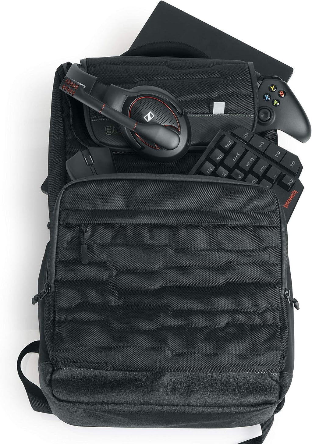 Slappa Gamma Series Gaming Laptop Backpack with Water resistant Zippers; Fits up to 15' Laptops (SL-GAMMA-LAPTOP-BP)