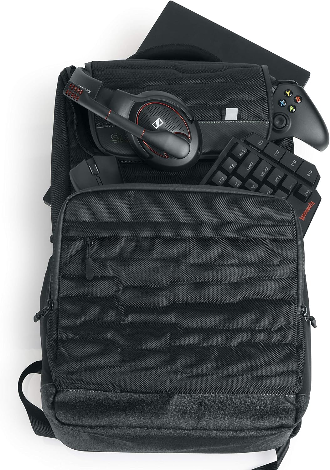 Slappa Gamma Series Gaming Laptop Backpack with Water resistant Zippers; Fits up to 15' Laptops (SL-GAMMA-LAPTOP-BP)