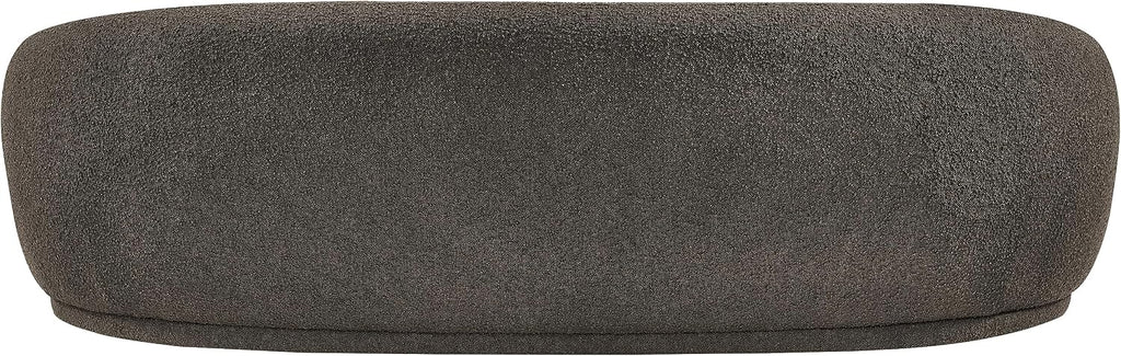 Meridian Furniture 693Brown-S Hyde Collection Modern | Contemporary Boucle Fabric Upholstered Sofa, Brown, 89.5' W x 38' D x 28' H