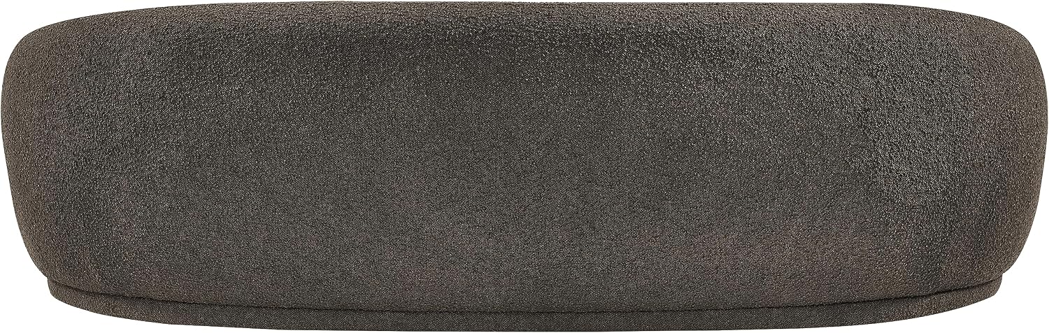 Meridian Furniture 693Brown-S Hyde Collection Modern | Contemporary Boucle Fabric Upholstered Sofa, Brown, 89.5' W x 38' D x 28' H