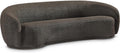 Meridian Furniture 693Brown-S Hyde Collection Modern | Contemporary Boucle Fabric Upholstered Sofa, Brown, 89.5' W x 38' D x 28' H
