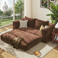 75'' Folding Convertible Sofa Bed with Large Pillow, 4-in-1 Foldable Pull Out Futon Sofa Bed, Chenille Boneless Mattress Couch, No Assembly Floor Sleeper Sofa Bed for Living Room/Bedroom, Caramel