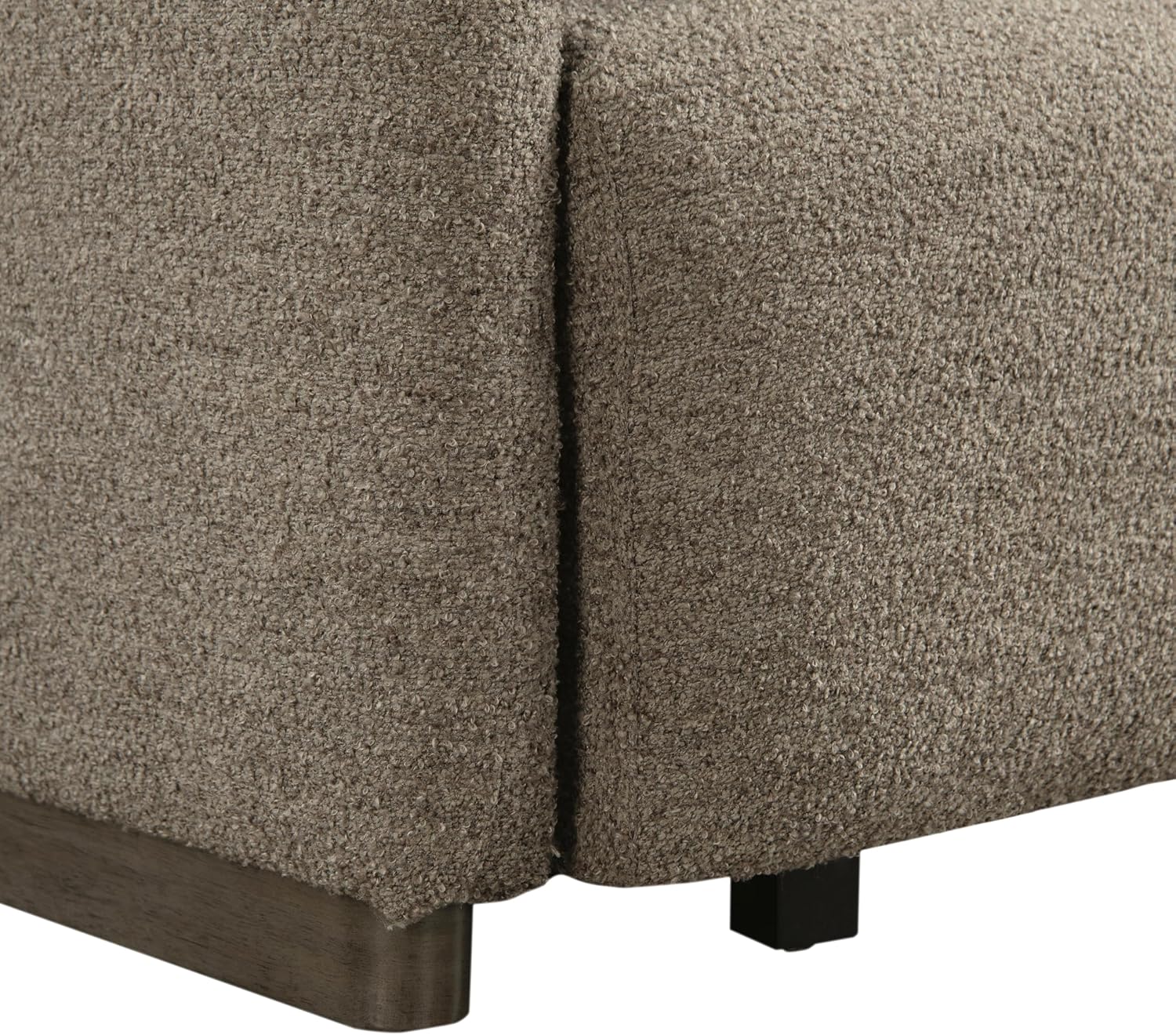 Serta Vail 86' Convertible Sleeper Sofa, Queen Size, Wall-Hugging Dreamglide Mechanism, Dreamcoil Comfort, Boucle Fabric, Brown