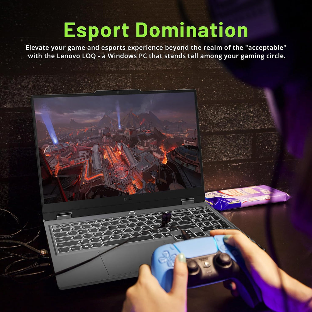 Lenovo LOQ 15.6' 144Hz FHD Gaming Laptop, AMD Ryzen 5 7235HS, NVIDIA GeForce RTX 4050, 12GB DDR5, 512GB PCle SSD, Backlit Keyboard, Numeric Keypad, Wi-Fi 6, Windows 11 Pro, Luna Grey (Renewed)