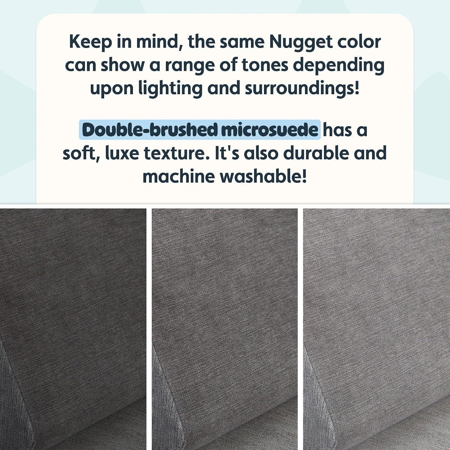 Nugget - The Original Play Couch for Kids - Modular Foam Children's Sofa for Playroom, Imagination, & Creative Open Ended Play - Washable & Convertible Playroom Furniture, Harbor