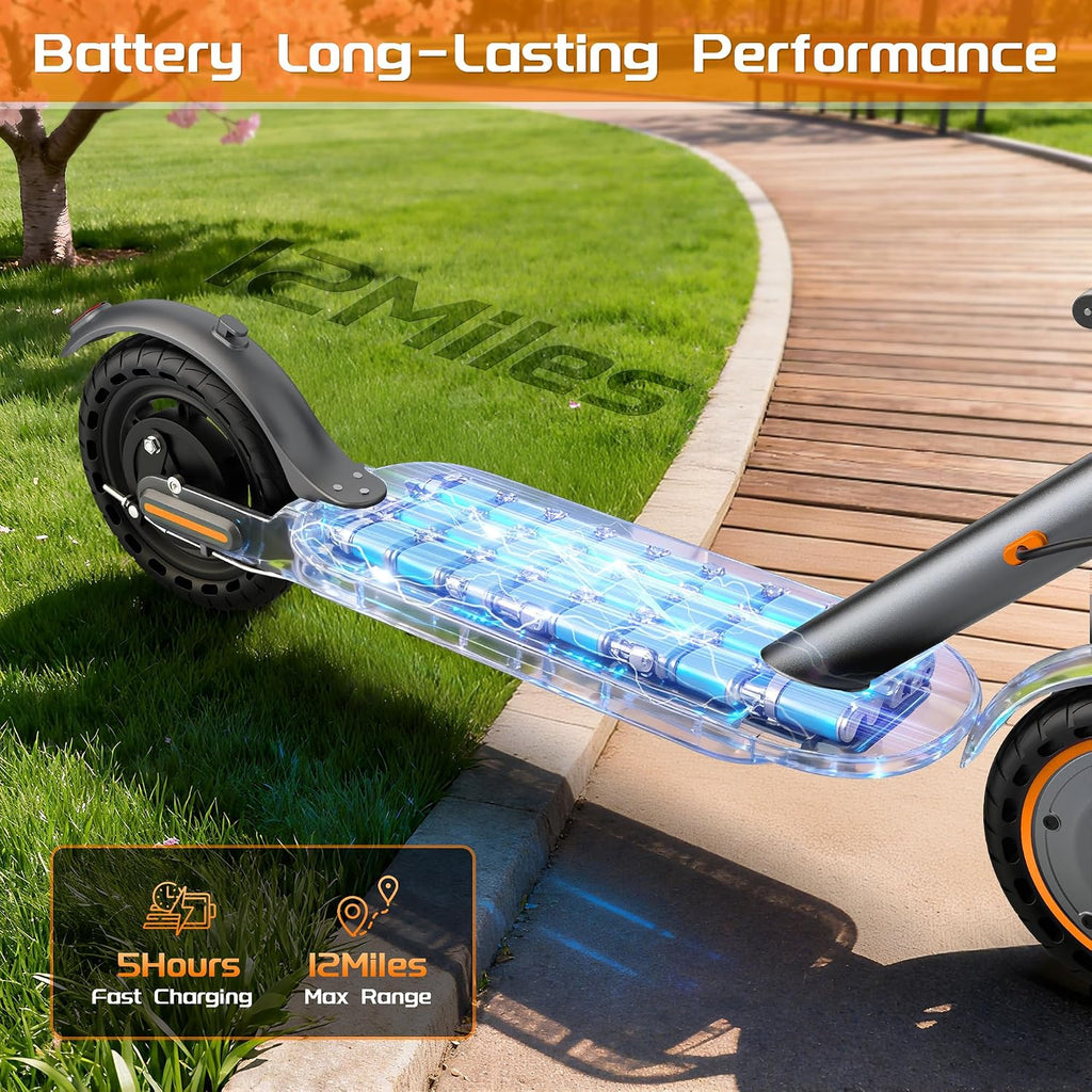 MAXSHOT Electric Scooter Adults & Big Kids, Top Speed 9/16/19MPH, 10/12/16/19Miles Range, 6.5'/8.5' Tires Folding Escooter, APP Control