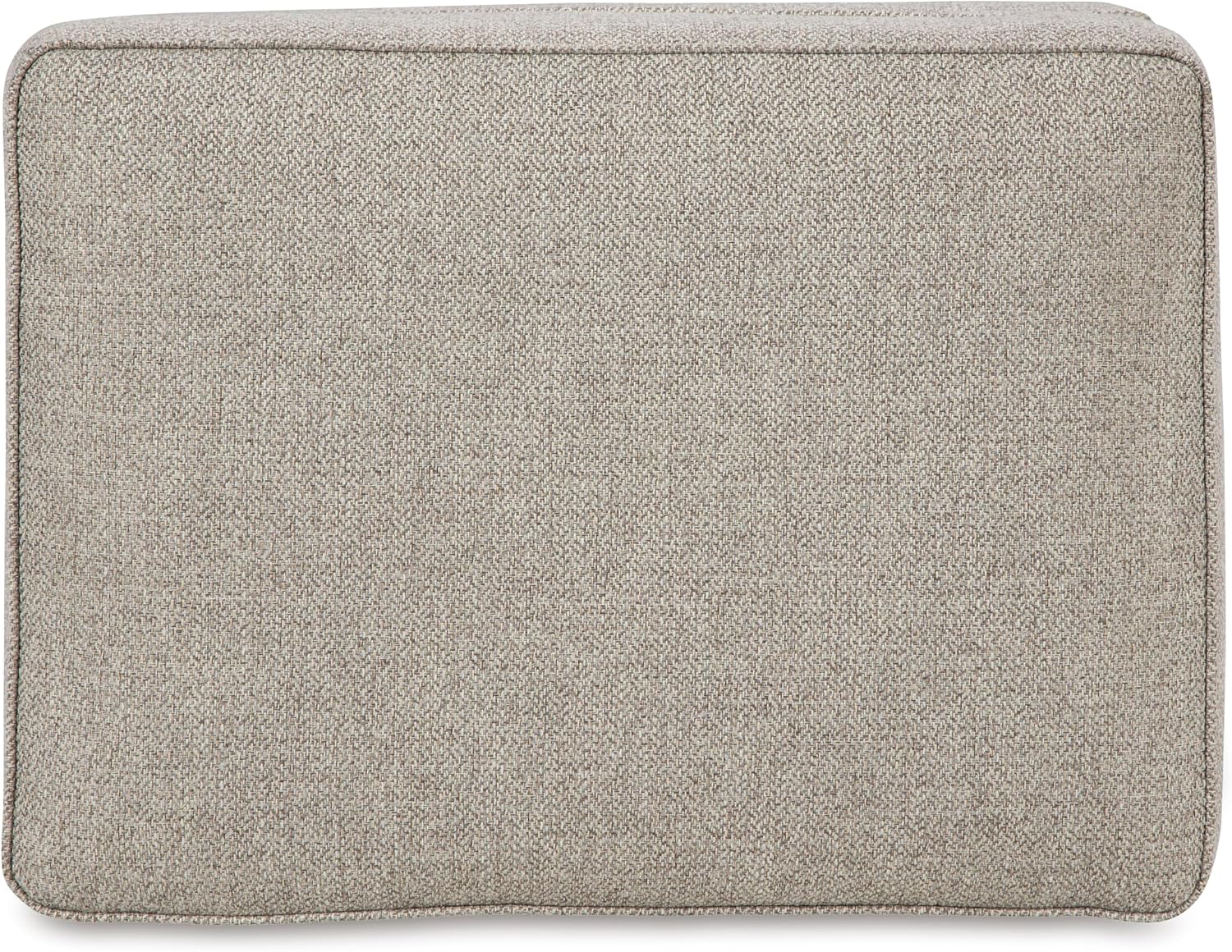 Signature Design by Ashley Gaelon Transitional Rectangular Upholstered Ottoman with Bun Legs, Light Brown