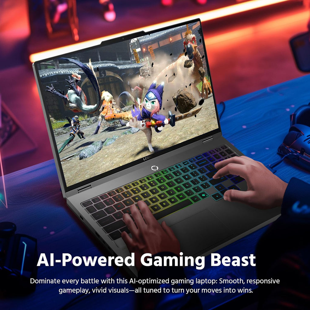 Lenovo Legion 5i 16' WQXGA 240Hz AI-Powered Gaming Laptop, Intel 24-Core Ultra 9 275HX, NVIDIA GeForce RTX 5060 GDDR7, 64GB DDR5, 2TB PCle SSD, RGB Backlit Keyboard, Win 11 Pro, Gray, 1TB Docking