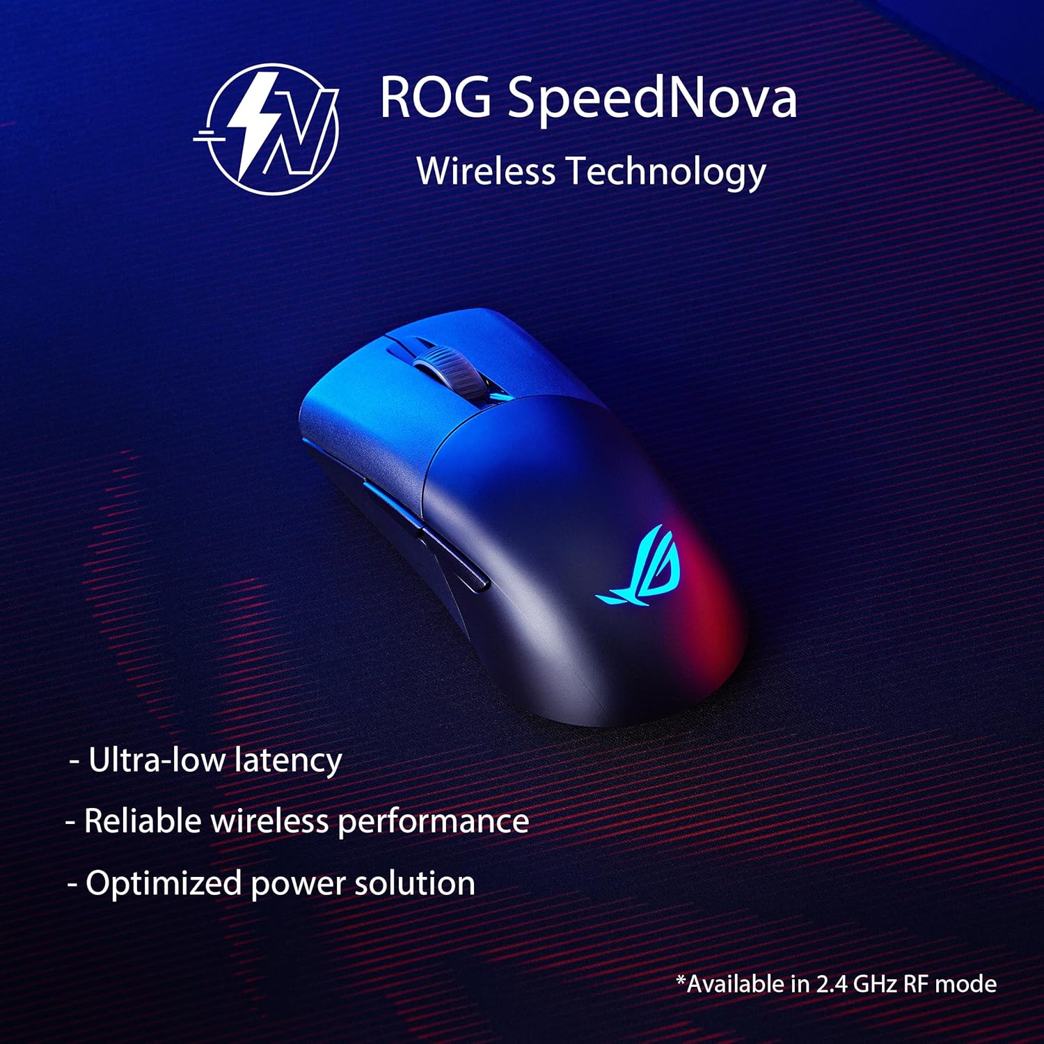 ASUS ROG Keris Wireless Aimpoint Gaming Mouse – Right-Handed Ergonomic, 75g, Tri-Mode Connectivity, 42K DPI, up to 119Hr Battery, PC/Mac Support - Black