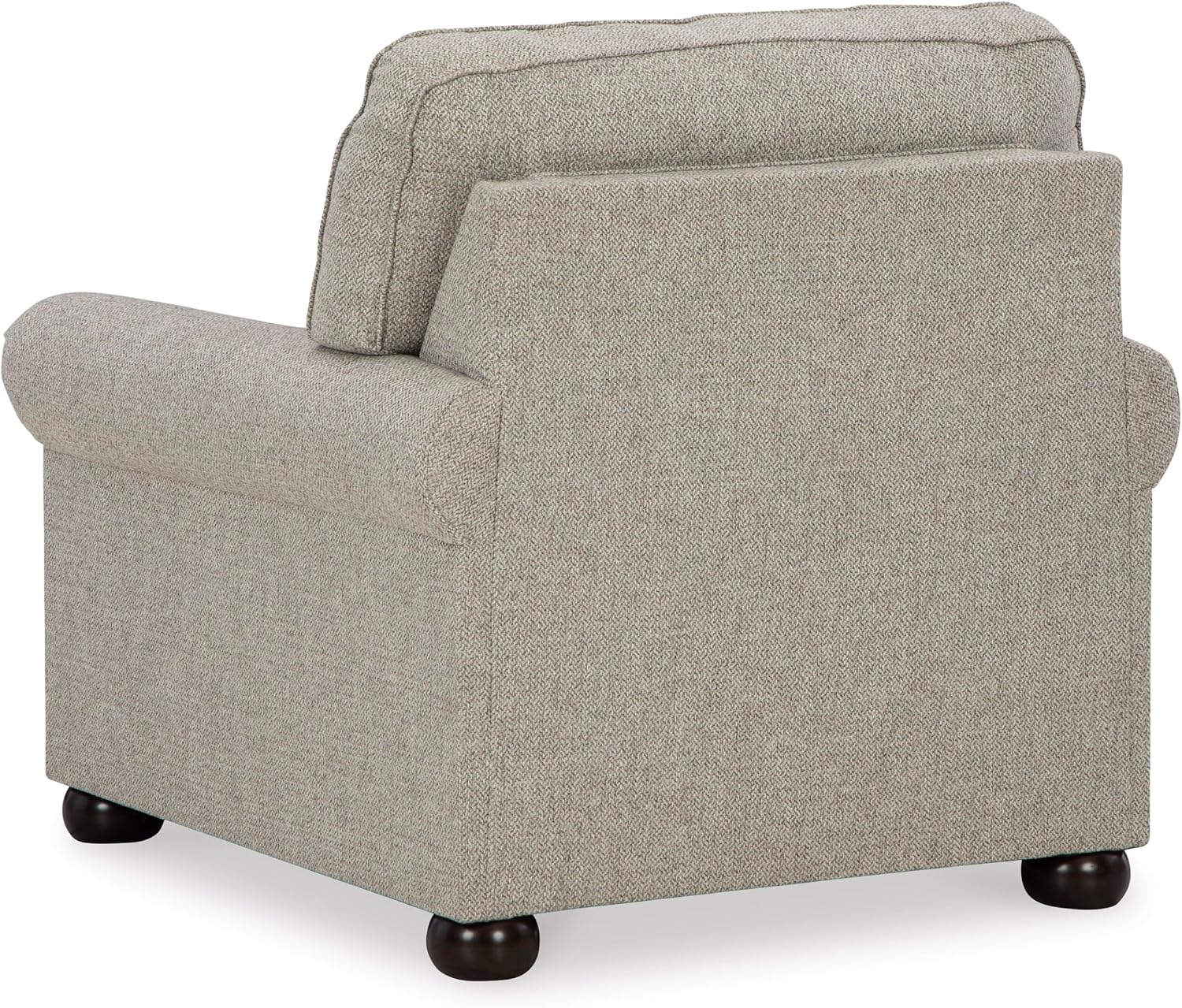 Signature Design by Ashley Gaelon Transitional Upholstered Chair with Nailheads, Light Gray