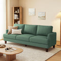 Gericco Mid Century Modern Couches for Living Room, 89' Comfy Green Couch Sofa with 3-Seater Deep Seats, Upholstered Sofas for Living Room, Office Apartment, Bedroom