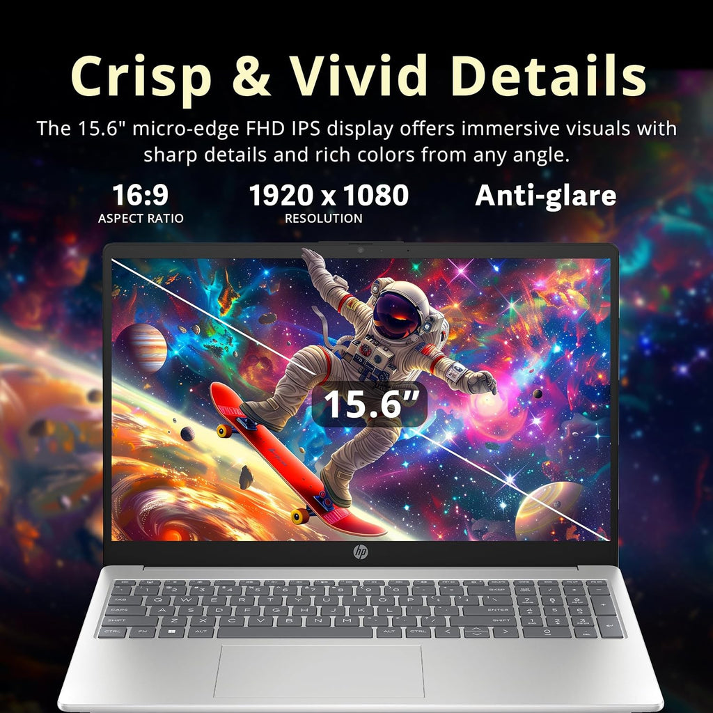 HP Pavilion 15.6' FHD IPS Laptop, Intel i5-1235U, 32GB RAM, 1.16TB Storage(1TB SSD + 160GB Docking Station Set), Intel Iris Xe Graphics, Num Pad, Webcam, Wi-Fi 6, Windows 11, Silver
