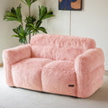 MAXYOYO Giant Bean Bag Chair for Adults, Loveseat Floor Sofa for Living Room, Ultra Soft Sofa Fluffy Reading Chair for Living Room, Pink