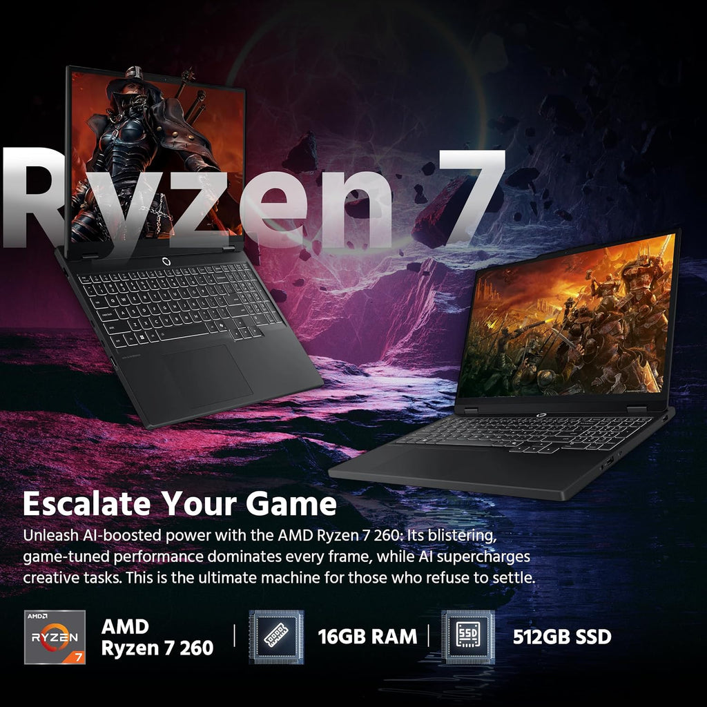 Lenovo Legion 5 15.1' WQXGA 165Hz OLED AI-Powered Gaming Laptop, AMD Ryzen 7 260, GeForce RTX 5060 GDDR7, 16GB DDR5, 512GB SSD, Backlit Keyboard, Wi-Fi, Win 11 Pro, Black, 1TB Docking Station Set