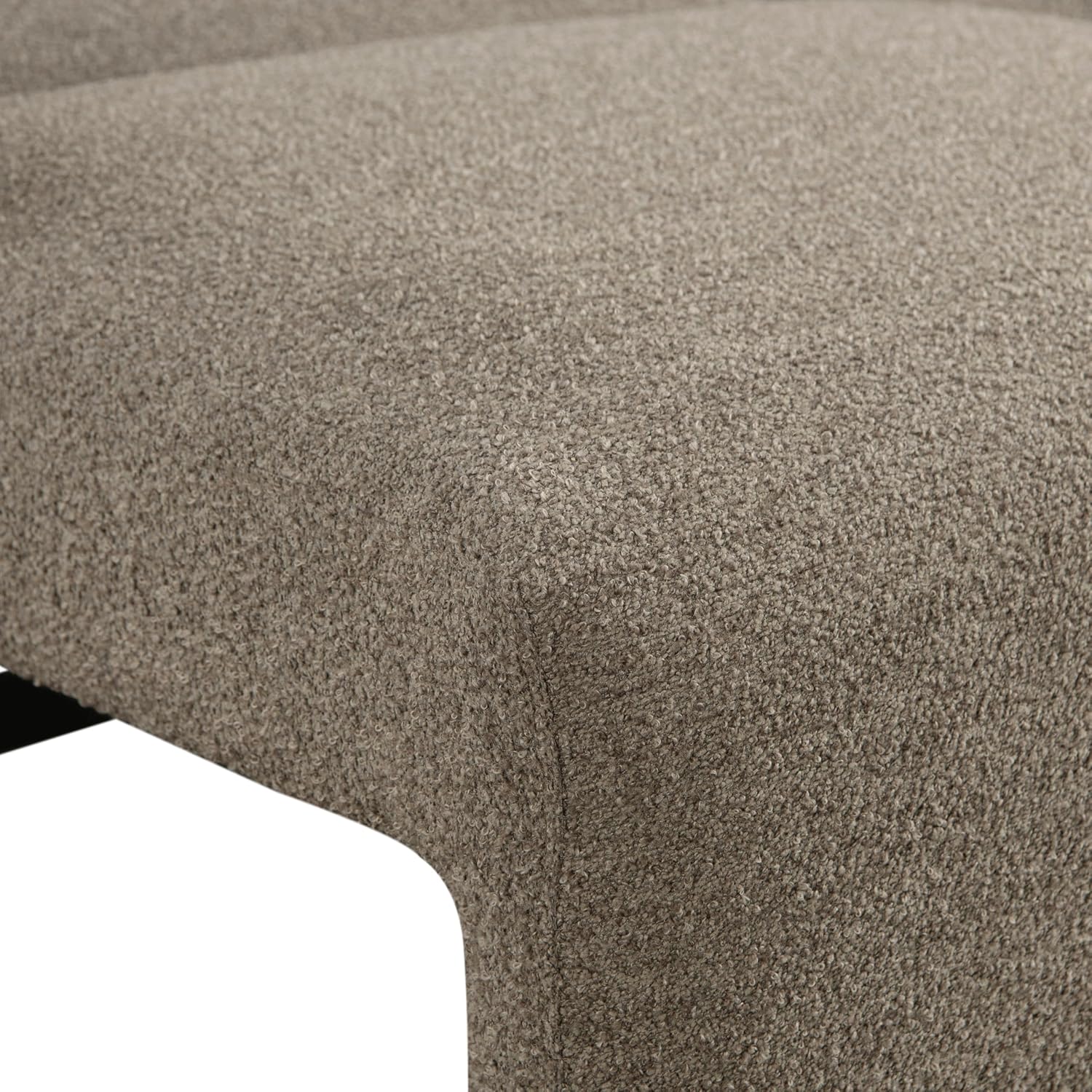 Serta Vail 86' Convertible Sleeper Sofa, Queen Size, Wall-Hugging Dreamglide Mechanism, Dreamcoil Comfort, Boucle Fabric, Brown