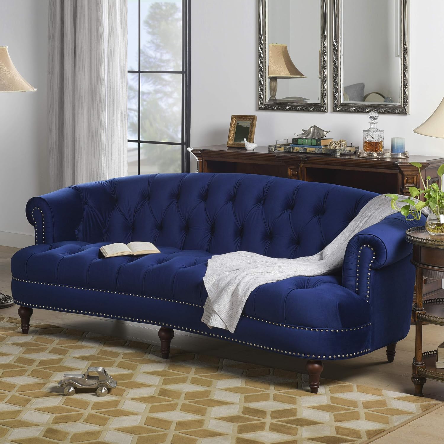 Jennifer Taylor Home La Rosa Victorian Chesterfield Tufted Sofa