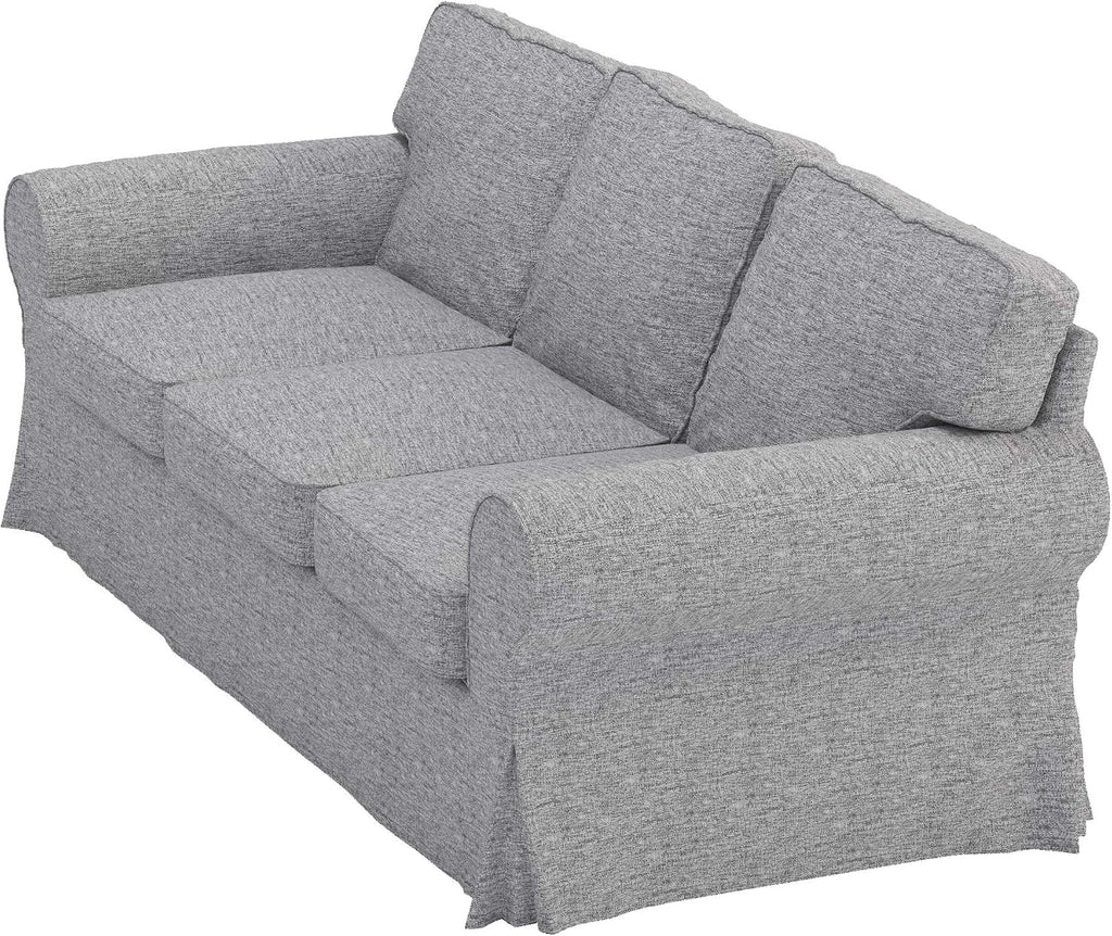 Ektorp 3 Seat Sofa Cotton Cover Replacement Slipcover Compatible with IKEA Ektorp Sofa Cover (Polyester Flax Sofa)