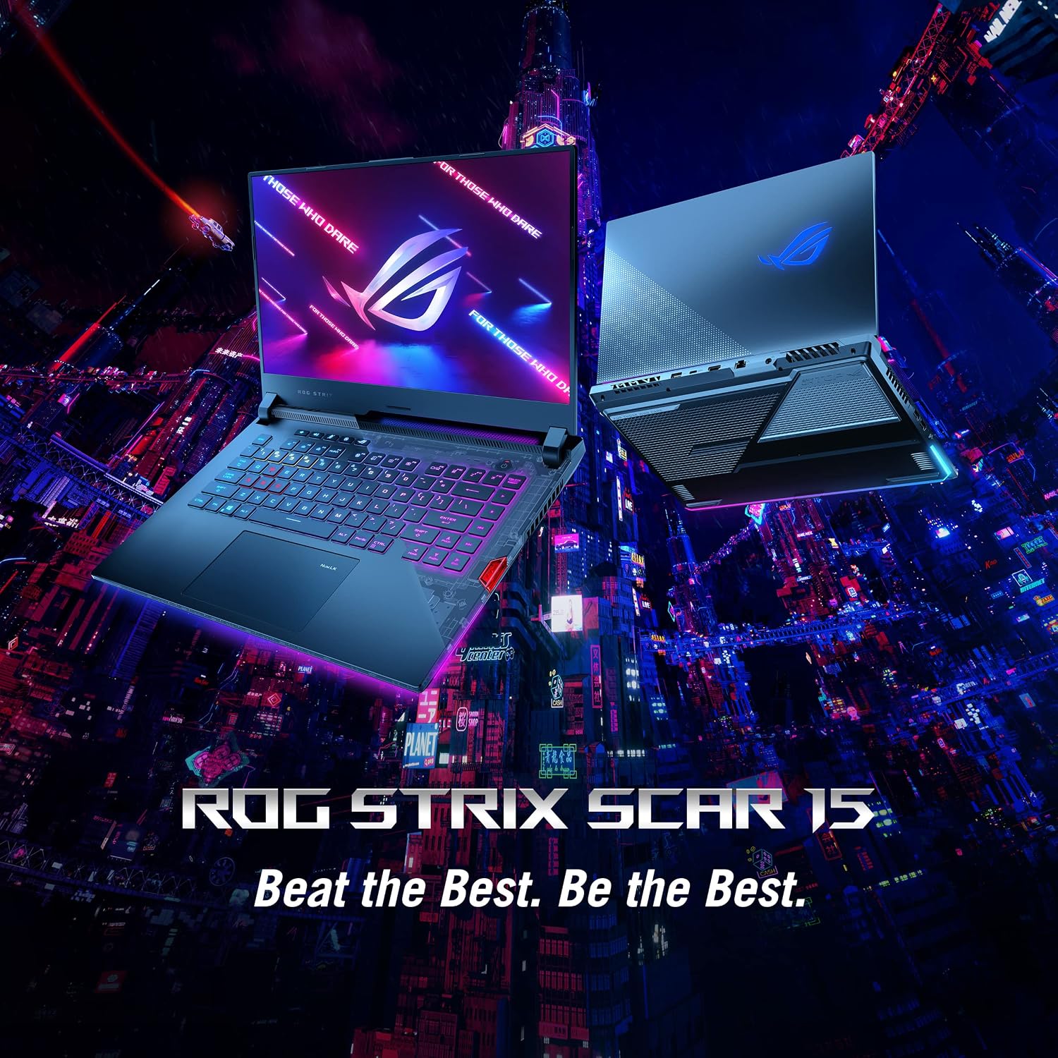 ASUS ROG Strix Scar 15 Gaming Laptop, 15.6' 300Hz FHD IPS Display, AMD Ryzen 9 5900HX, 32GB DDR4 RAM, 1TB SSD, NVIDIA GeForce RTX 3080, Opti-Mechanical English Per-Key RGB Keyboard, Windows 11 Home