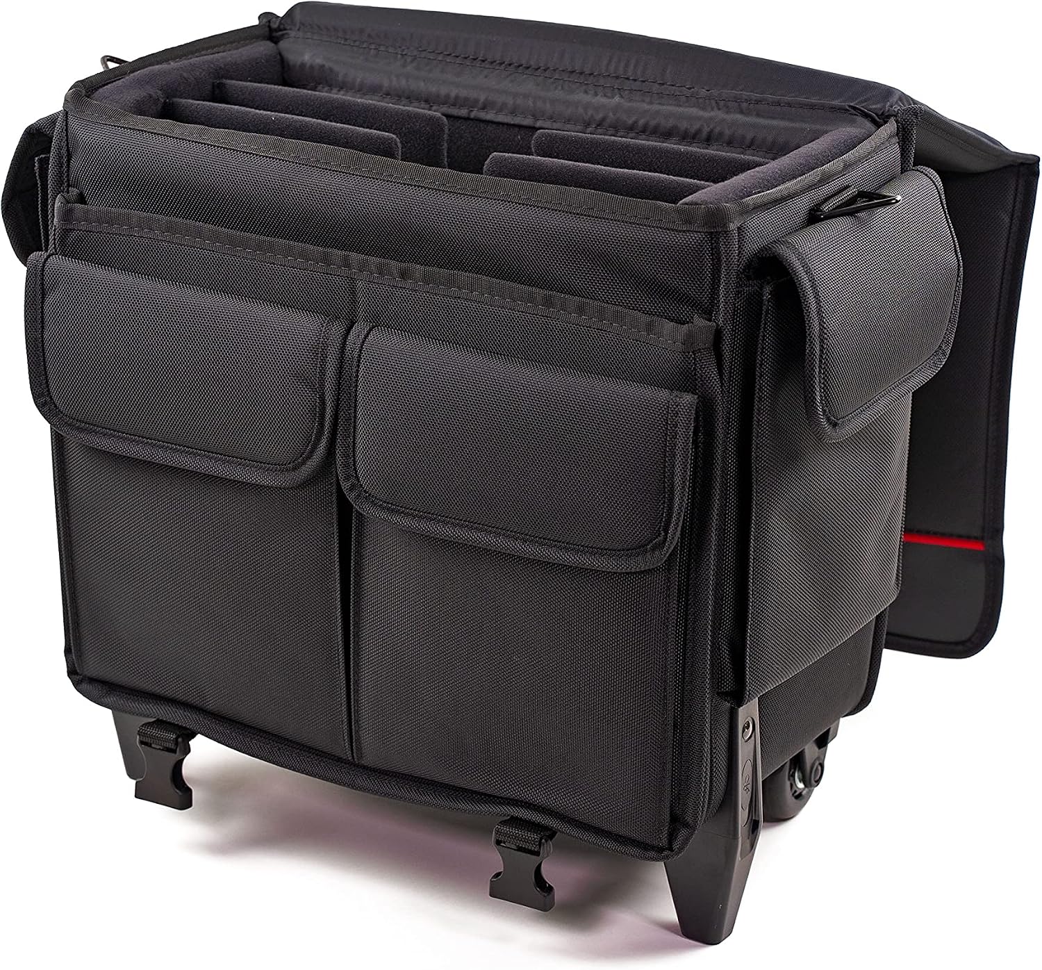 MCY MXLT-RB3 Laptop Storage Roller Bag Up To 3 Laptops for Schools Office Gaming Laptops - Black, 16x16x9 inches