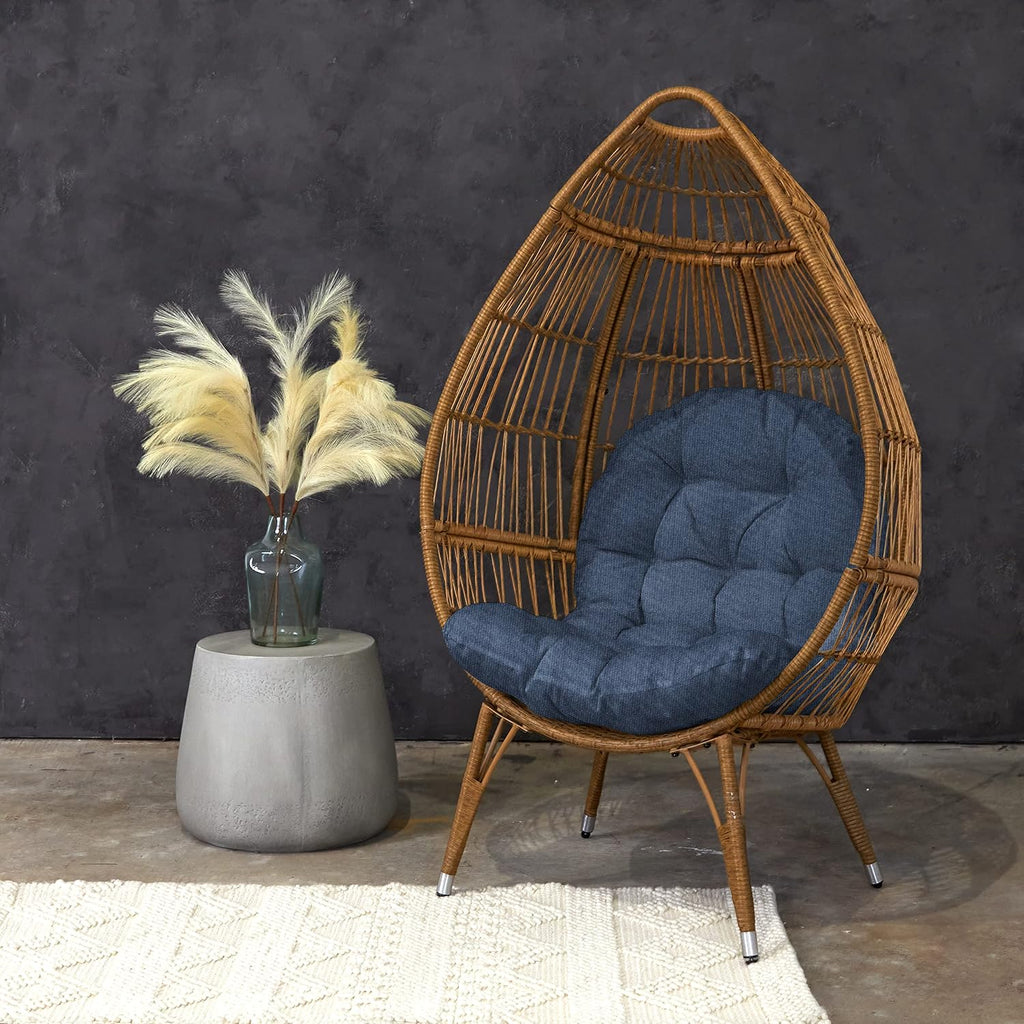 Trupedic Egg Chair Cushion, 44 x 27 x 4, Spectrum Indigo