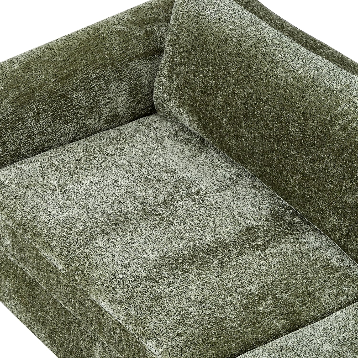 Christopher Knight Home Taki 89 Inches Sofa Couch, Cozy Chenille Upholstered 3-Seater Sofa, Wood Frame Couches, Comfy Home Sofa Living Room and Office, Lounge Seating with Armrests, Olive Green