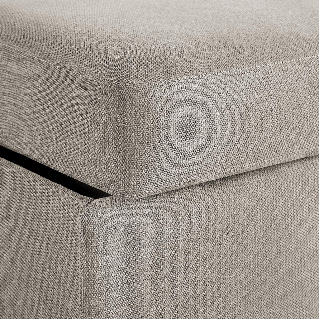 Serta® Hawthorne 90.6' Slipcovered Queen-Size Convertible Pop-up Sofa, Dreamcoil® Comfort, Woven Polyester Blend Fabric, Flax