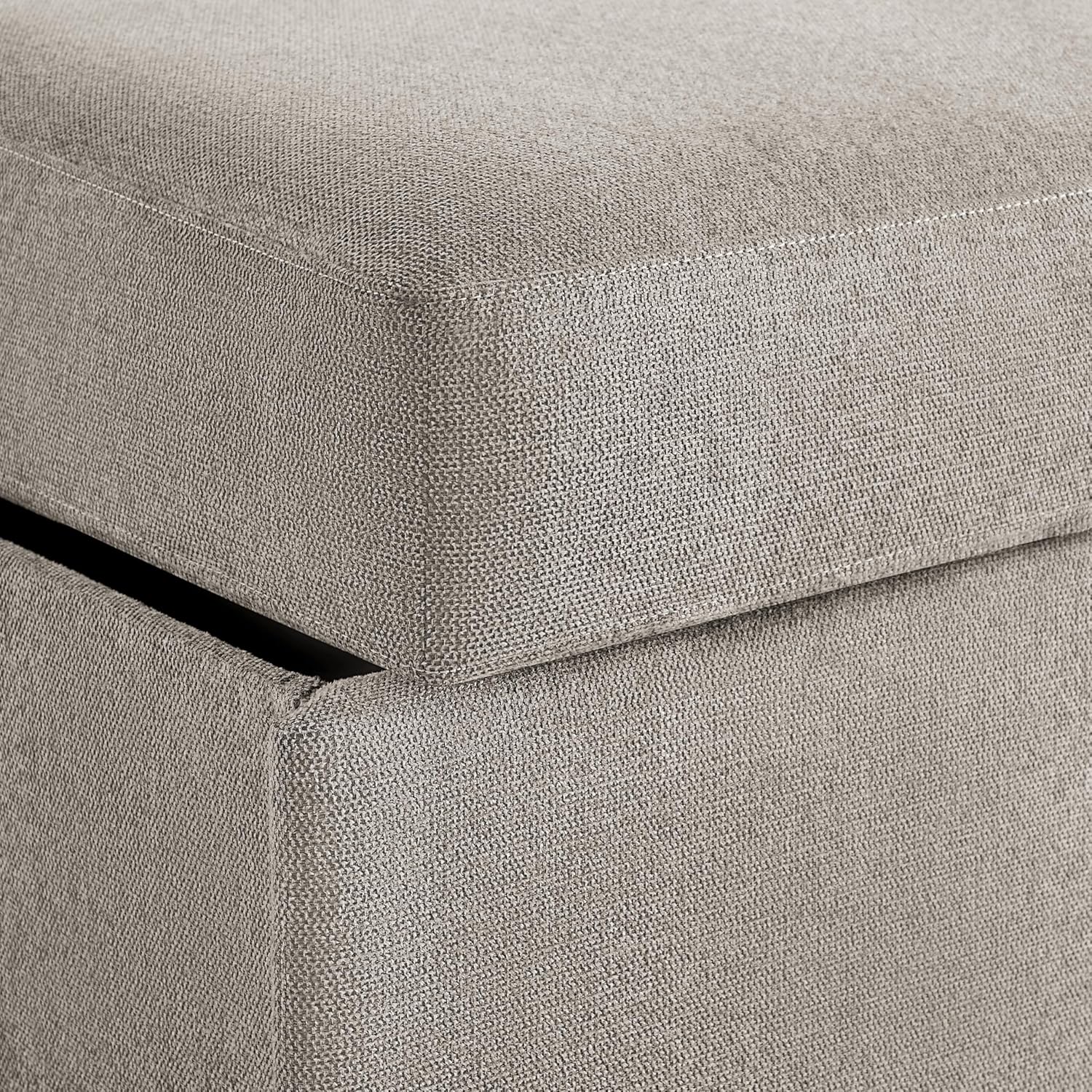 Serta® Hawthorne 90.6' Slipcovered Queen-Size Convertible Pop-up Sofa, Dreamcoil® Comfort, Woven Polyester Blend Fabric, Flax